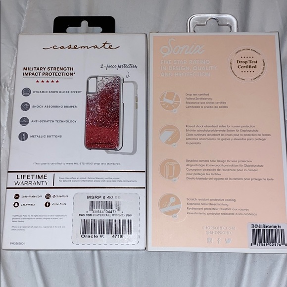 2 iPhone X Cases Brand New in Box Sonix/Casemate - Picture 8 of 8